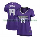 Camiseta DaQuan Jeffries 19 Sacramento Kings icon edition Púrpura Mujer