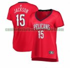 Camiseta Frank Jackson 15 New Orleans Pelicans statement edition Rojo Mujer