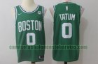 Camiseta Jayson Tatum 0 Boston Celtics Baloncesto Barato Verde Hombre