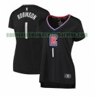Camiseta Jerome Robinson 1 Los Angeles Clippers statement edition Negro Mujer