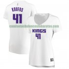 Camiseta Kosta Koufos 41 Sacramento Kings association edition Blanco Mujer