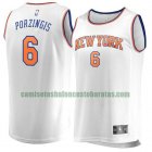 Camiseta Kristaps Porzingis 6 New York Knicks association edition Blanco Hombre