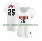 Camiseta Malik Beasley 25 Denver Nuggets association edition Blanco Mujer