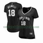 Camiseta Marco Belinelli 18 San Antonio Spurs icon edition Negro Mujer
