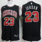 Camiseta Michael Jordan 23 Chicago Bulls Baloncesto Barato Negro Hombre