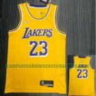 Camiseta NBA JAMES 23 Los Angeles Lakers 21-22 75 aniversario Amarillo Hombre