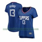 Camiseta Paul George 13 Los Angeles Clippers icon edition Azul Mujer