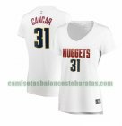 Camiseta Vlatko Cancar 31 Denver Nuggets association edition Blanco Mujer
