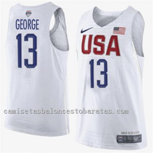 camiseta paul george 13 nba usa olympics 2016 blanc