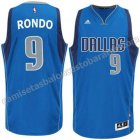 camisetas baloncesto rajon rondo #9 dallas mavericks azul