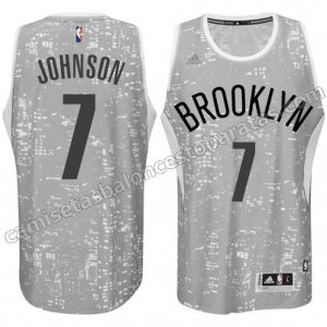 camiseta nba joe johnson #7 brooklyn nets luces gris