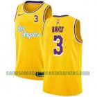 Camiseta Anthony Davis 3 Los Angeles Lakers 2020-21 City Edition Amarillo Hombre
