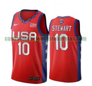 Camiseta Breanna Stewart 10 USA 2020 USA Olimpicos 2020 rojo Hombre