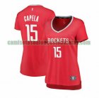 Camiseta Clint Capela 15 Houston Rockets icon edition Rojo Mujer