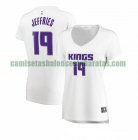 Camiseta DaQuan Jeffries 19 Sacramento Kings association edition Blanco Mujer