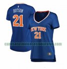 Camiseta Damyean Dotson 21 New York Knicks icon edition Azul Mujer