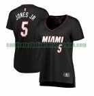 Camiseta Derrick Jones Jr. 5 Miami Heat icon edition Negro Mujer