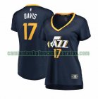 Camiseta Ed Davis 17 Utah Jazz icon edition Armada Mujer