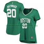 Camiseta Gordon Hayward 20 Boston Celtics icónico Verde Mujer