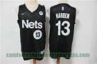 Camiseta HARDEN 13 Brooklyn Nets bono de playoffs Negro Hombre