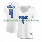 Camiseta Josh Magette 4 Orlando Magic association edition Blanco Mujer