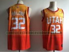 Camiseta Karl Malone 32 Utah Jazz Baloncesto naranja Hombre