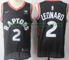 Camiseta Kawhi Leonard 2 Toronto Raptors Baloncesto Negro Hombre