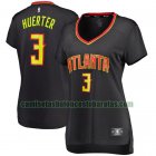 Camiseta Kevin Huerter 3 Atlanta Hawks icon edition Negro Mujer