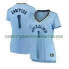 Camiseta Kyle Anderson 1 Memphis Grizzlies statement edition Azul Mujer