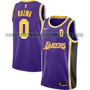 Camiseta Kyle Kuzma 0 Los Angeles Lakers 2021 City Edition Púrpura Hombre