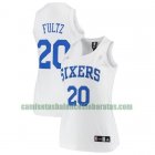 Camiseta Markelle Fultz 20 Philadelphia 76ers Réplica Blanco Mujer
