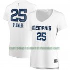 Camiseta Miles Plumlee 25 Memphis Grizzlies association edition Blanco Mujer