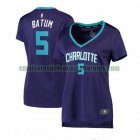 Camiseta Nicolas Batum 5 Charlotte Hornets statement edition Púrpura Mujer