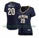 Camiseta Nicolo Melli 20 New Orleans Pelicans icon edition Armada Mujer