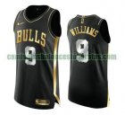 Camiseta Patrick Williams 9 Chicago Bulls 2020-21 Golden Edition Swingman negro Hombre