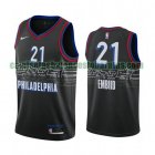 Camiseta Philadelphia 21 Philadelphia 76ers 2020-21 City Edition Negro Hombre