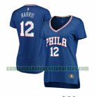 Camiseta Tobias Harris 12 Philadelphia 76ers icon edition Azul Mujer