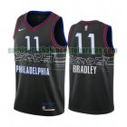 Camiseta Tony Bradley 11 Philadelphia 76ers 2020-21 City Edition Negro Hombre