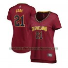 Camiseta Tyler Cook 21 Cleveland Cavaliers icon edition Rojo Mujer