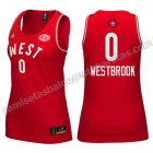 camiseta mujer nba all star 2016 russell westbrook #0 roja