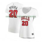 Camiseta Adam Mokoka 20 Chicago Bulls association edition Blanco Mujer