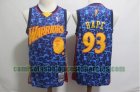 Camiseta BAPE 93 Golden State Warriors 2019 Baloncesto Azul Hombre