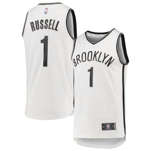 Camiseta D'Angelo Russell 1 Brooklyn Nets 2019 Blanco Hombre