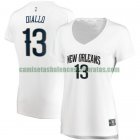 Camiseta Cheick Diallo 13 New Orleans Pelicans association edition Blanco Mujer