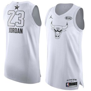 Camiseta Michael Jordan 23 Chicago Bulls 2019 Blanco Hombre