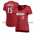 Camiseta Daryl Macon 15 Miami Heat statement edition Rojo Mujer