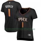 Camiseta Devin Booker 1 Phoenix Suns statement edition Negro Mujer