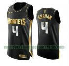 Camiseta Devonte Graham 4 Charlotte Hornets 2020-21 Golden Edition Swingman negro Hombre
