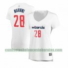 Camiseta Ian Mahinmi 28 Washington Wizards association edition Blanco Mujer