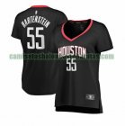 Camiseta Isaiah Hartenstein 55 Houston Rockets statement edition Negro Mujer